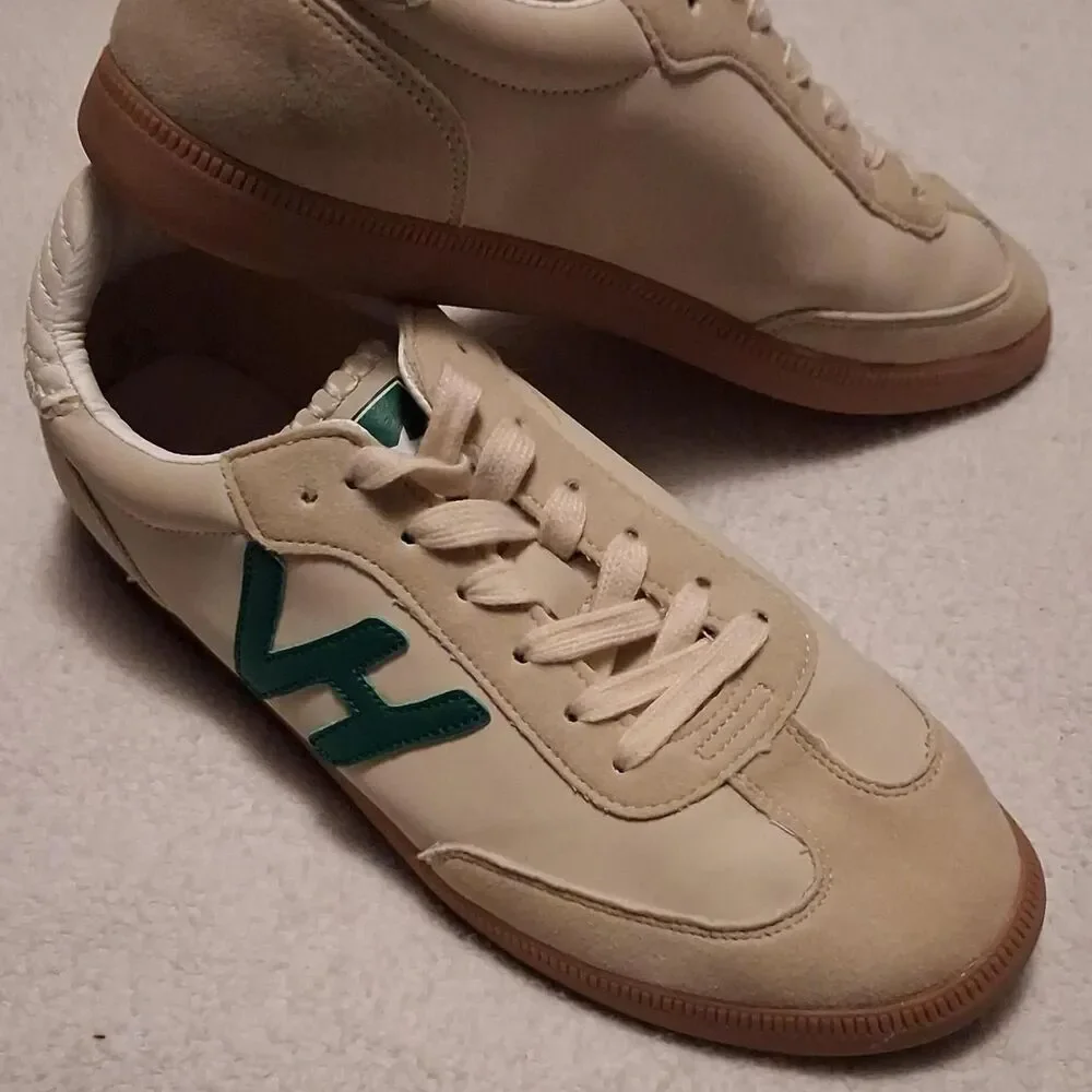 Havana-co Women's Cream and Tan Trainers